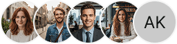 Multiple investor profile avatars on Fathom Kapitvale trading review block
